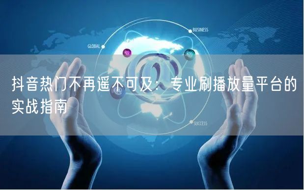 抖音热门不再遥不可及：专业刷播放量平台的实战指南