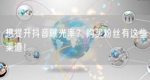 想提升抖音曝光率？购买粉丝有这些渠道！