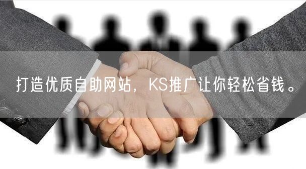 打造优质自助网站，KS推广让你轻松省钱。