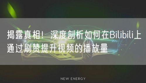 揭露真相！深度剖析如何在Bilibili上通过刷赞提升视频的播放量