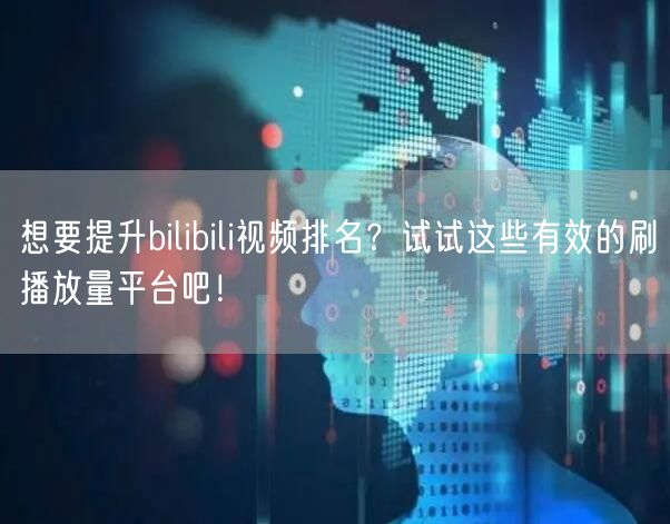 想要提升bilibili视频排名？试试这些有效的刷播放量平台吧！