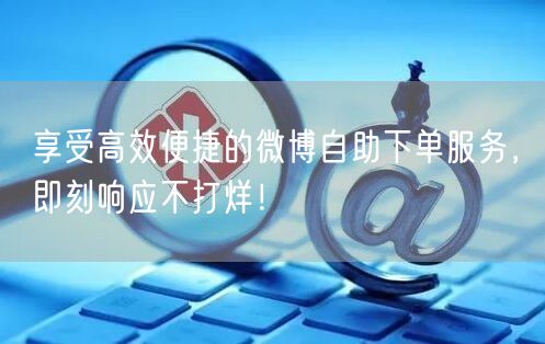 享受高效便捷的微博自助下单服务，即刻响应不打烊！