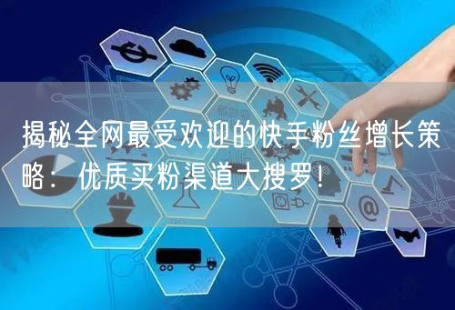 揭秘全网最受欢迎的快手粉丝增长策略:优质买粉渠道大搜罗!